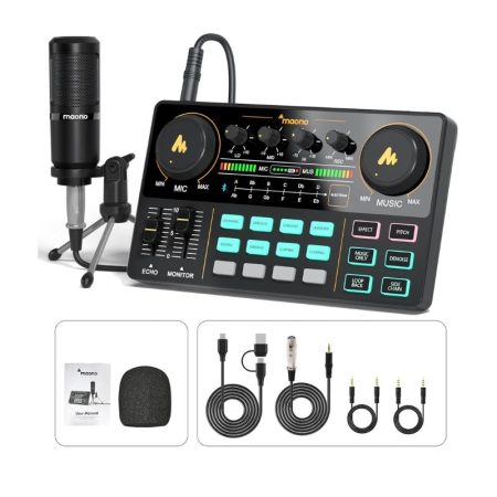 MAONO AUAM200 MAONOCASTER Lite Portable Podcast Production Studio