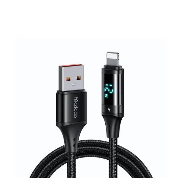 MCDODO CA-1060 Lightning 1.2M Digital Display Fast Charging Data Cable Black