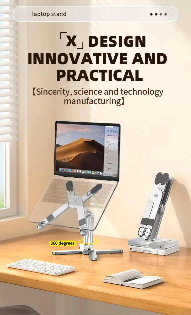 Premium adjustable stand for 10–17” laptops