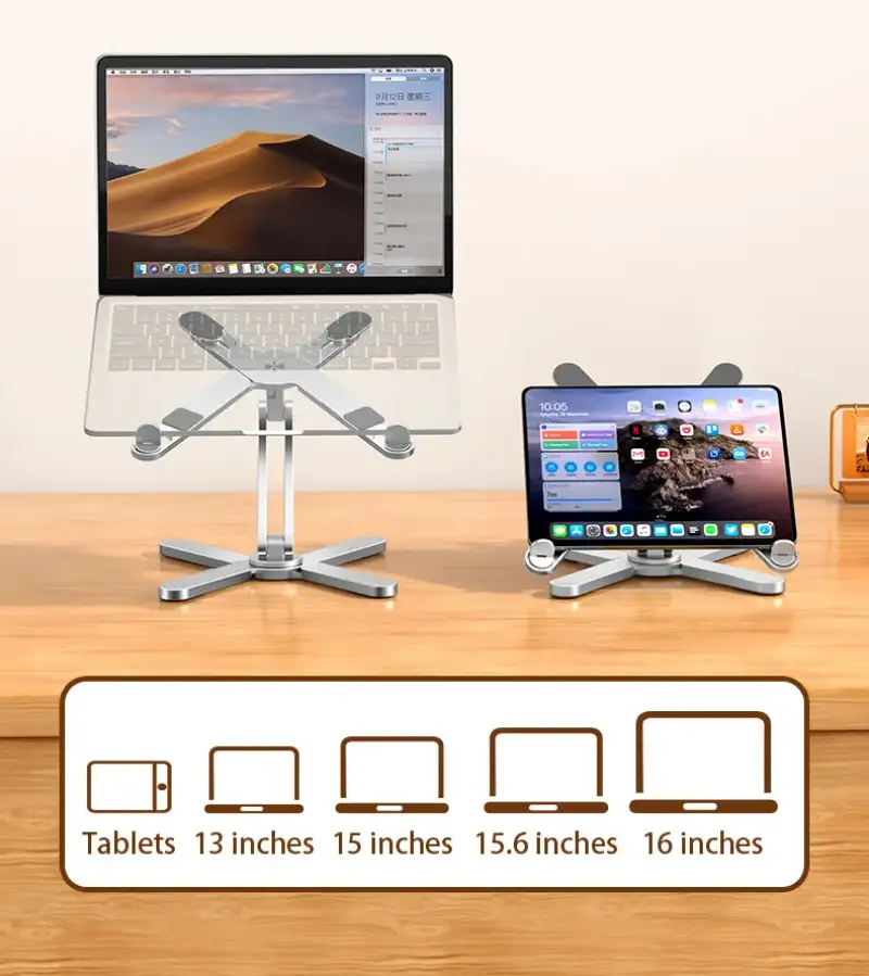 MCHOSE N86 ergonomic laptop stand with 360° rotation
