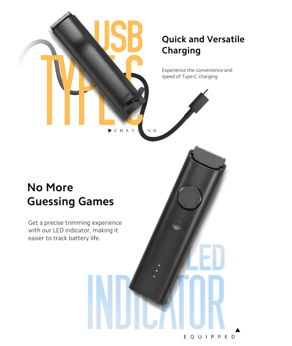 Xiaomi Mi Beard Trimmer 2C USB Type-C charging