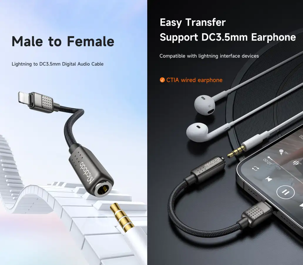 Mcdodo CA-501 Lightning to 3.5mm Dongle