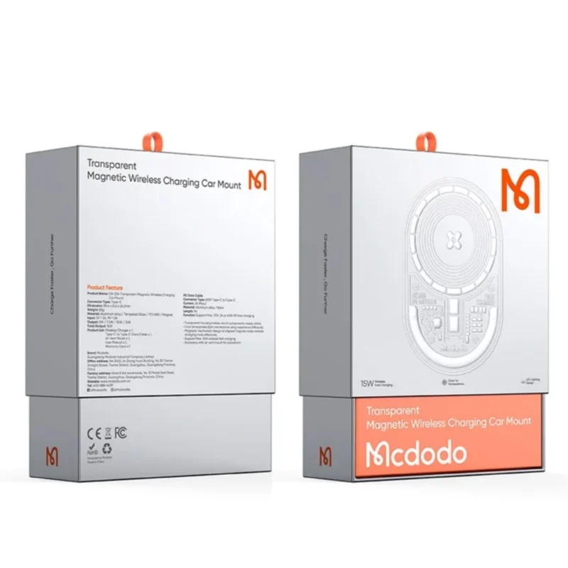 Mcdodo CH-234 15W Wireless Charger Car Mount