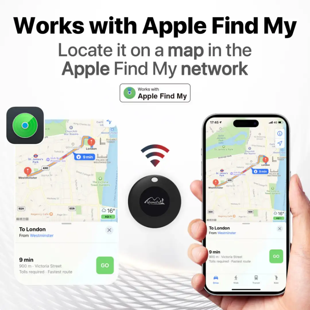 Smart tracker designed for Apple Find My network