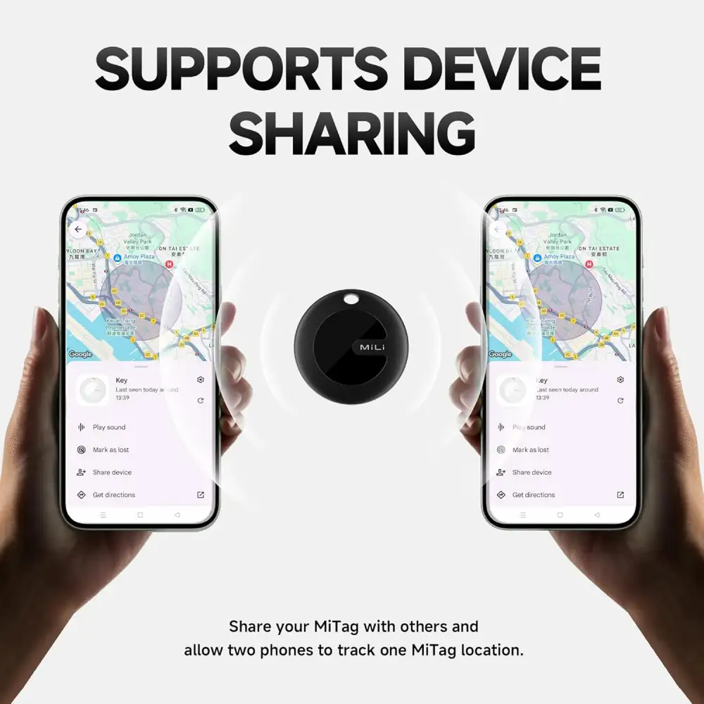 MiLi MiTag Duo tracker Google & Apple Find My certified for keys and gadgets