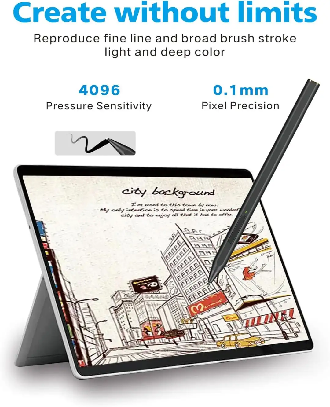 Microsoft Surface stylus pen for precise writing