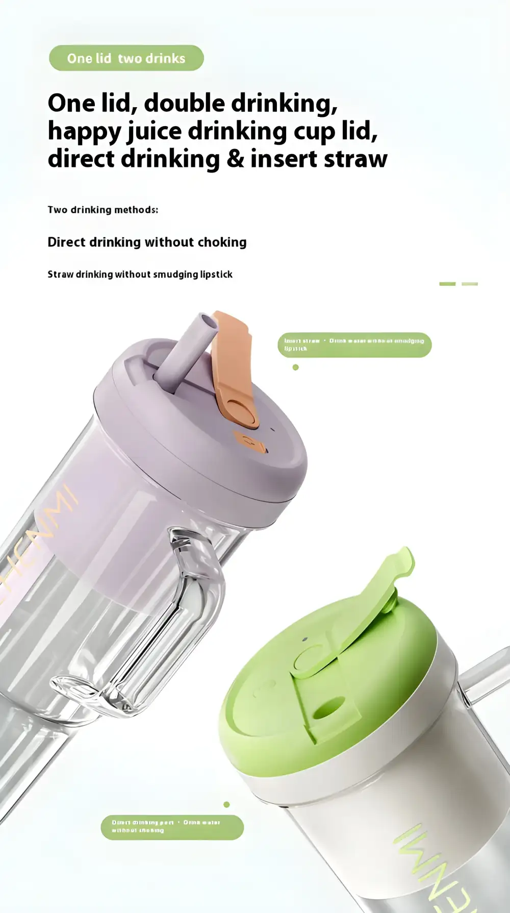 Compact Zhenmi juicer perfect for travel and home use