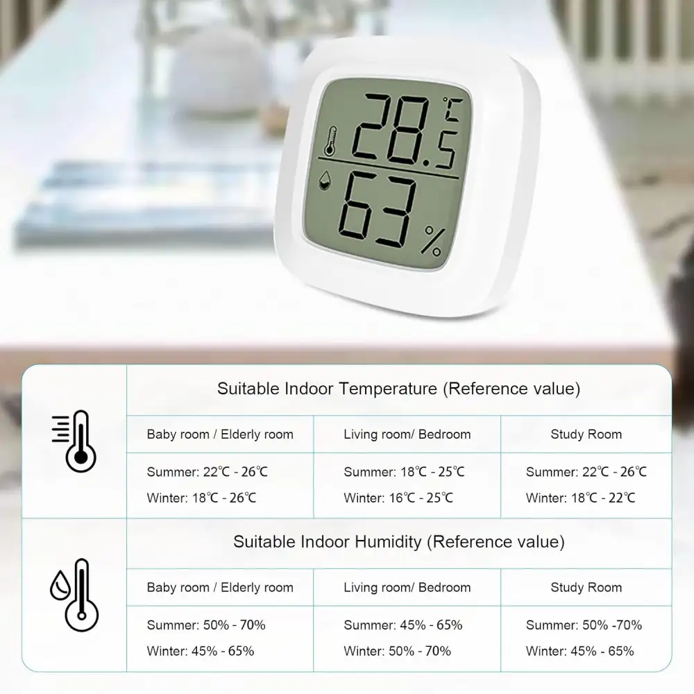 Miwaing Digital Humidity Moisture Meter Thermometer