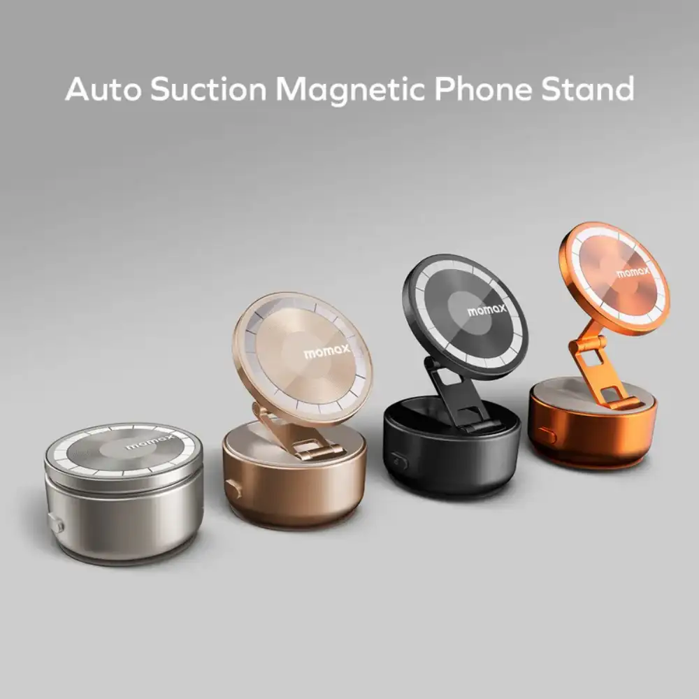 Momax 1-Snap Go magnetic stand with auto suction grip