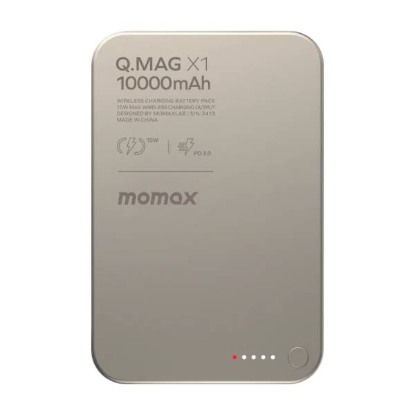 Momax Q.Mag X1 Gen 2 10000mAh 15W Magnetic Wireless Power Bank