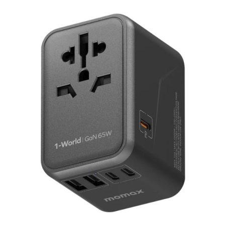 Momax UA8 1-World 65W GaN Travel Socket Adapter