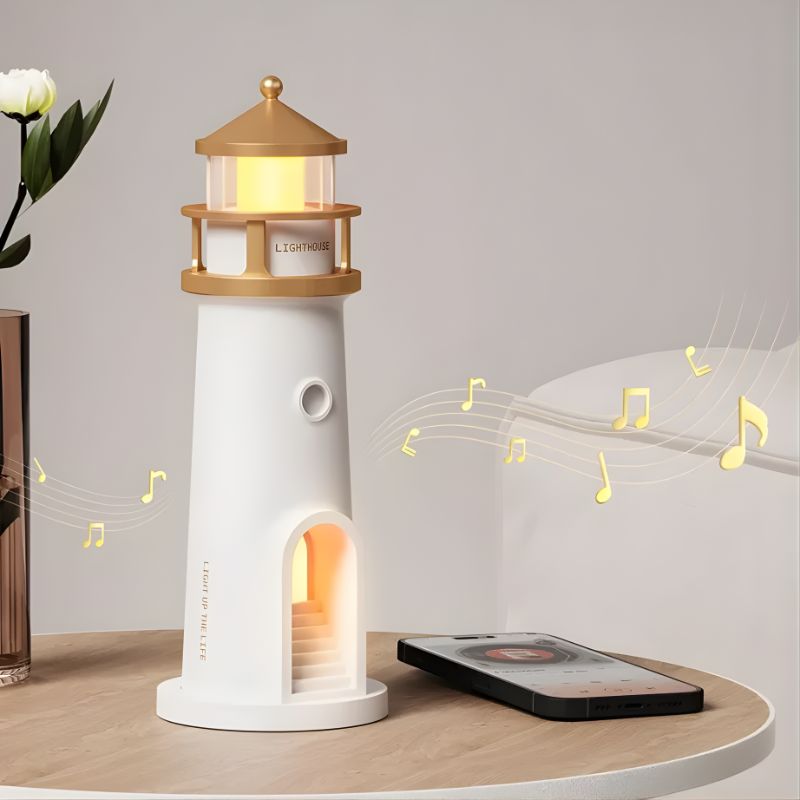 Moon Lamp Projection Lighthouse Night Light (Remote Control Version)