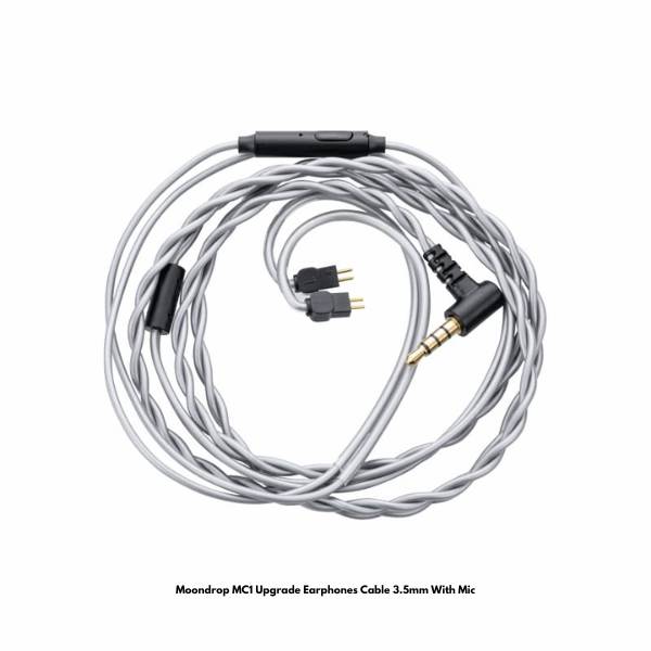 Moondrop MC1 Upgrade Earphones Cable 3.5mm With Mic