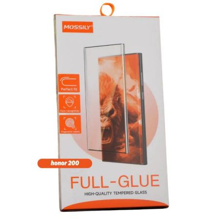 Mossily Full Glue Curved Tempered Glass For Honor 200 Pro & Honor 200
