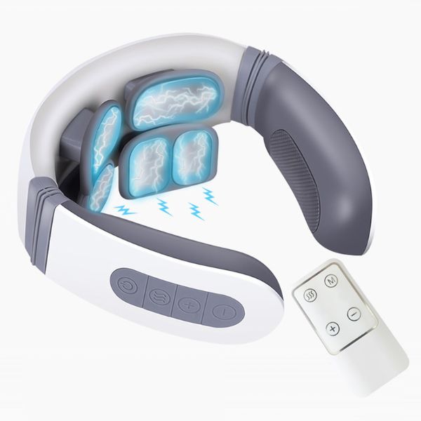 Neck Massager 600 mAh Pain Relief Heating Therapy with Remote Control