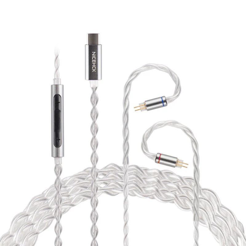 Nicehck SP4 USB C IEM Cable with Mic, CX31993 DAC Chip