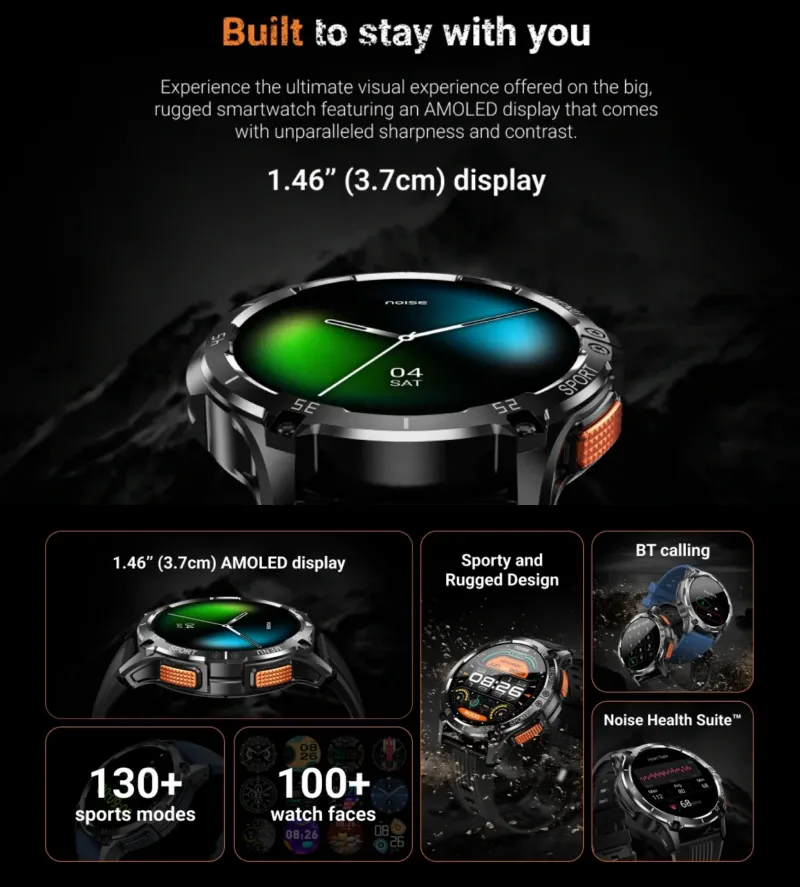 Noisefit Force Plus Amoled Display Smartwatch 