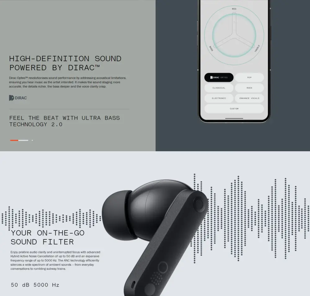 CMF Buds Pro 2 true wireless earbuds and charging case