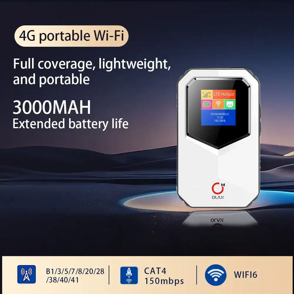 OLAX MT85 4G WiFi 6 pocket router compact design