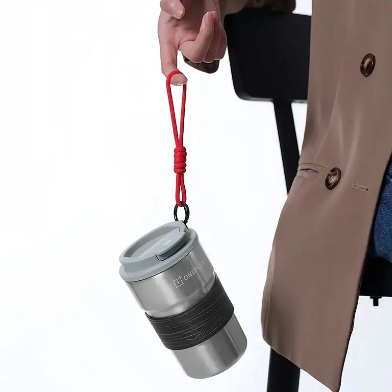 Premium travel coffee mug with sleek durable design