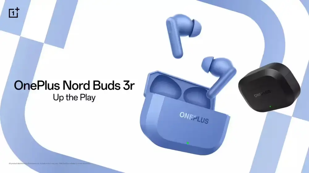 Highlight the OnePlus Nord Buds 3R TWS Earbuds with a sleek metallic finish and comfortable in-ear design.
