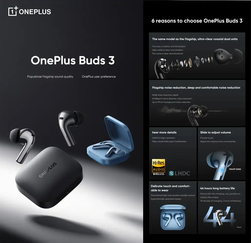 OnePlus Buds 3 ANC TWS Earbuds