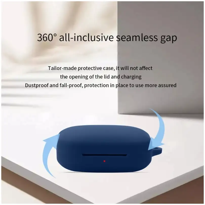 Soft and flexible silicone material of the OnePlus Buds 3 protective cover
