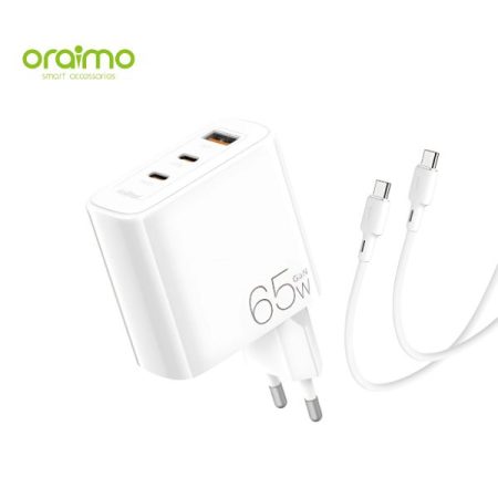 Oraimo OCW-E103T Power Gan 65W Charger Adapter