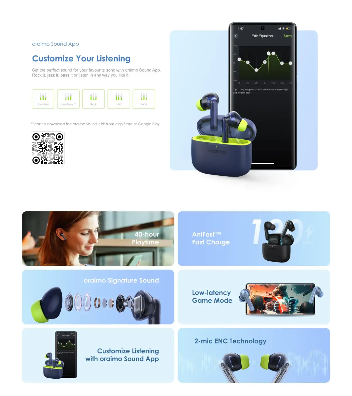 Oraimo OTW-330 FreePods Lite TWS Earbuds