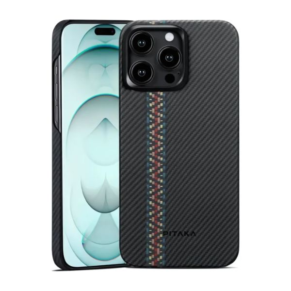 PITAKA MagEZ Case 4 for iPhone 15 Pro/15 Pro Max -600D Rhapsody