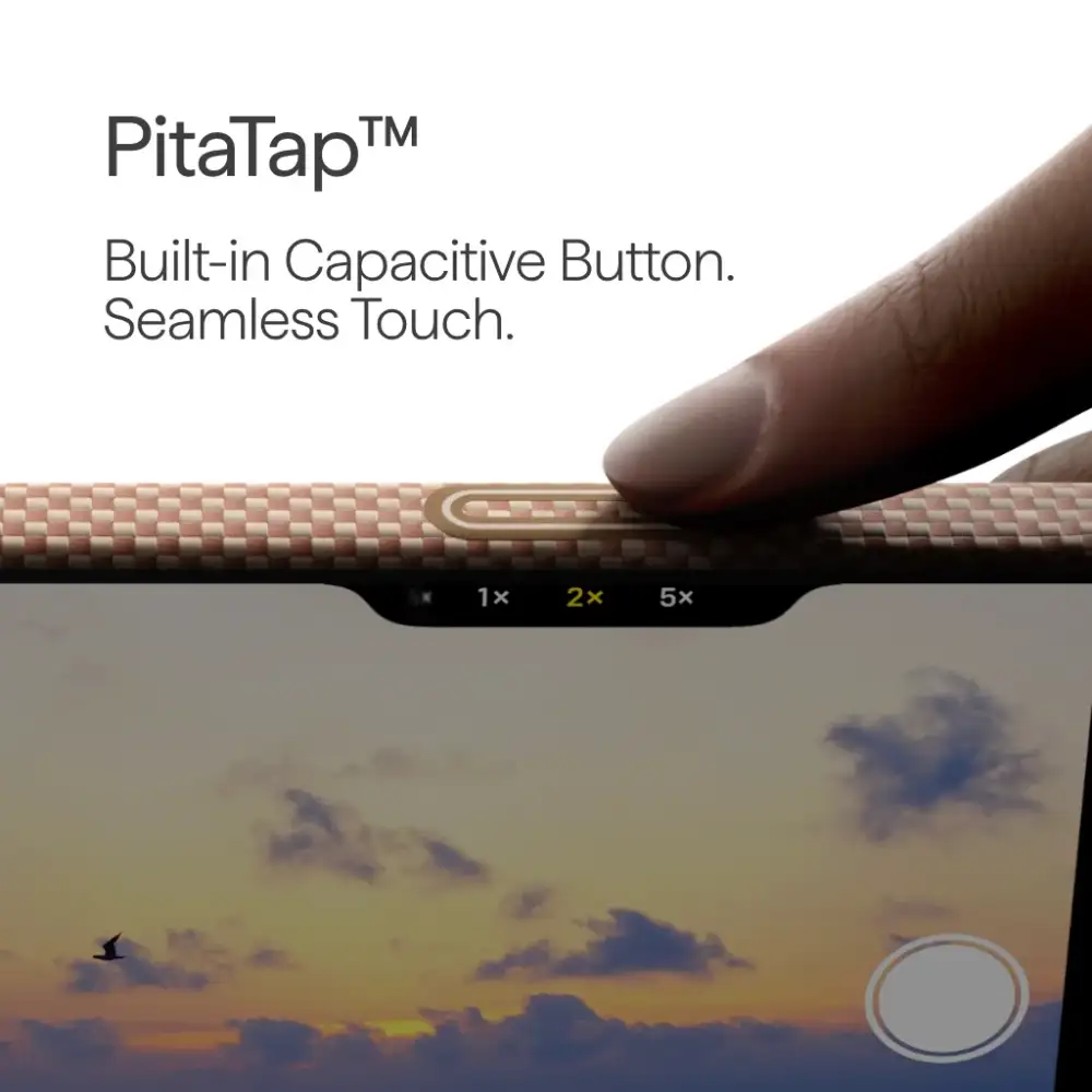 PITAKA Ultra-Slim Golden Glint case with elegant shine