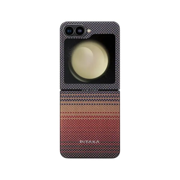 Pitaka MagEZ Case 5 Tactile Woven Case for Galaxy Z Flip6 -Sunset 1500D
