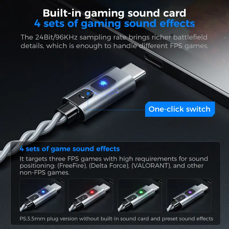 A close-up angle focusing on the angled earbud tips and cable strain relief,