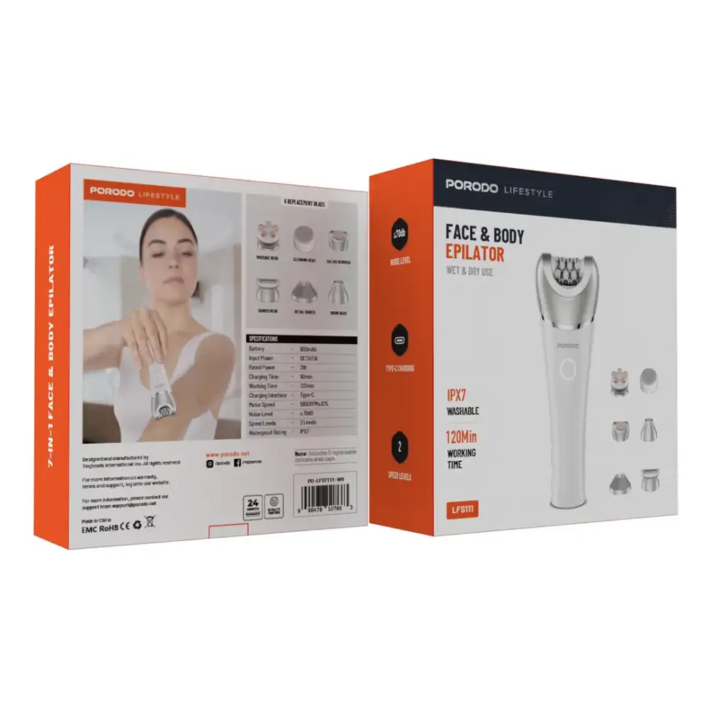 Porodo Lifestyle Face & Body Epilator