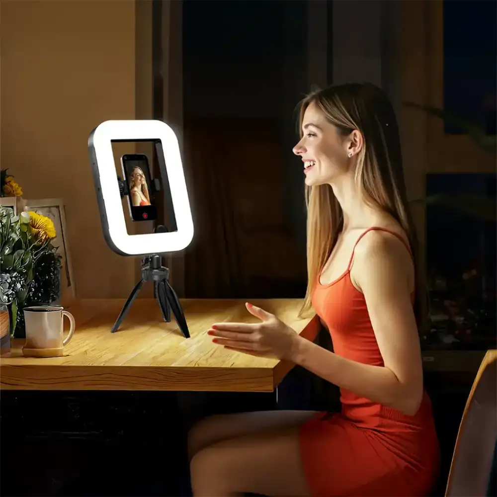 Bright LED vlogging light perfect for Bangladesh creators
