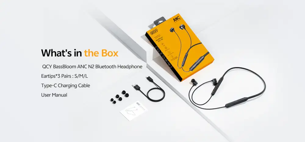 QCY BassBloom N2 Active Noise Cancelling Neckband BD