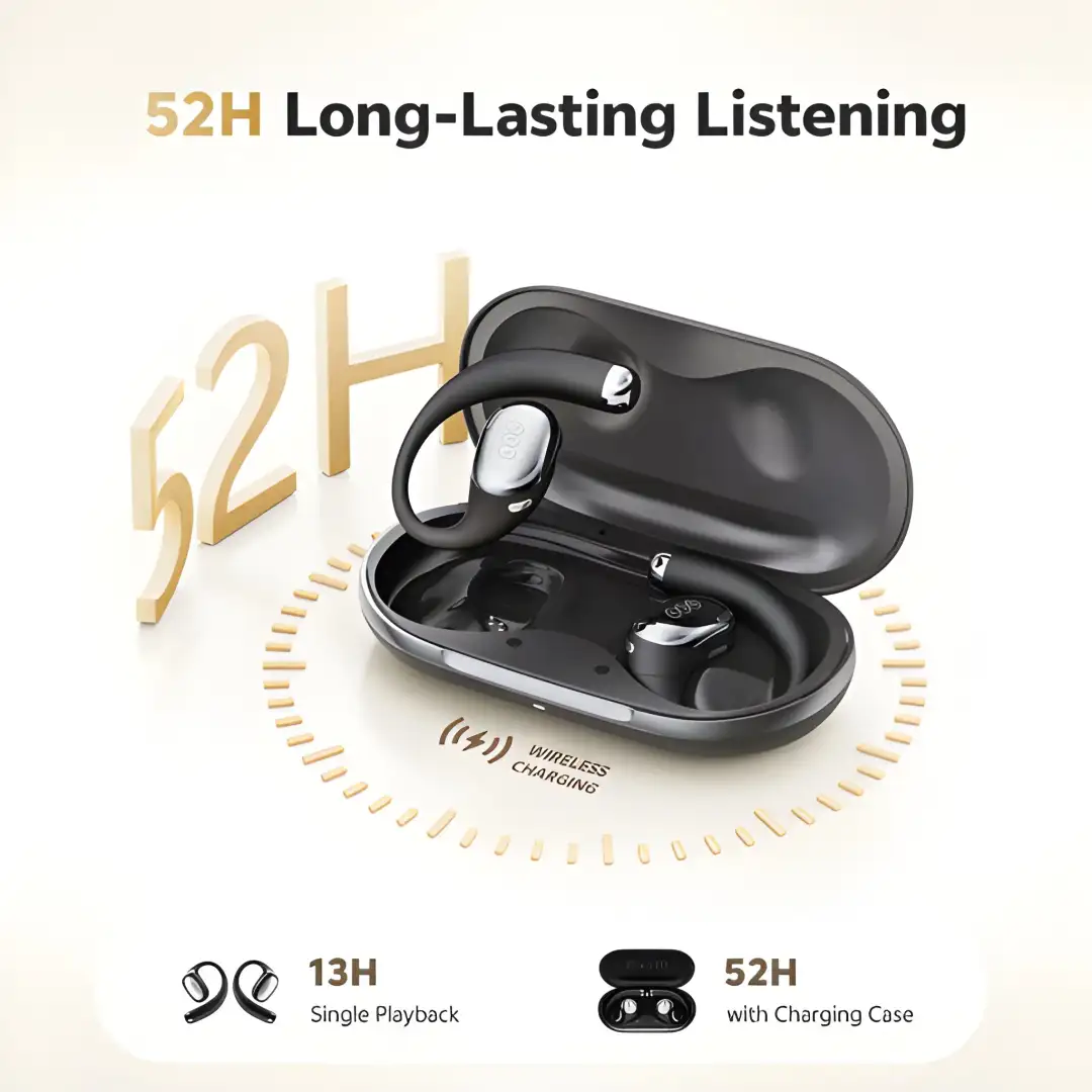 QCY Crossky R70 open-ear wireless headphones design