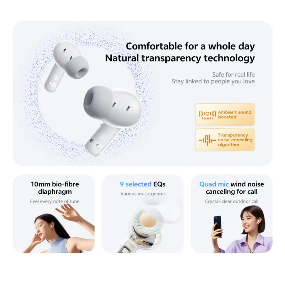 QCY HT16 True Wireless Earbuds with ANC BD