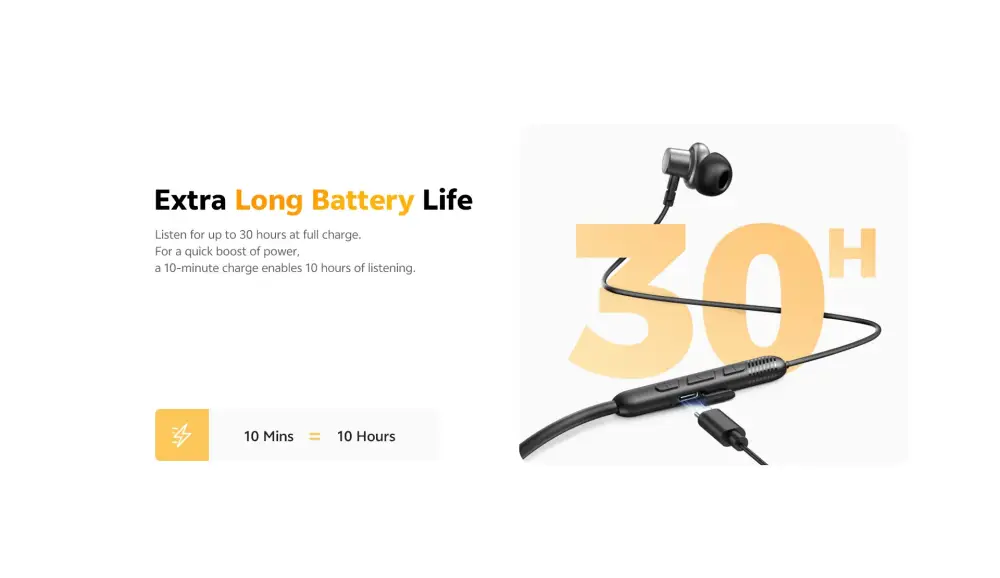QCY TuneArc N1 Bluetooth 5.4 wireless neckband for sports and work