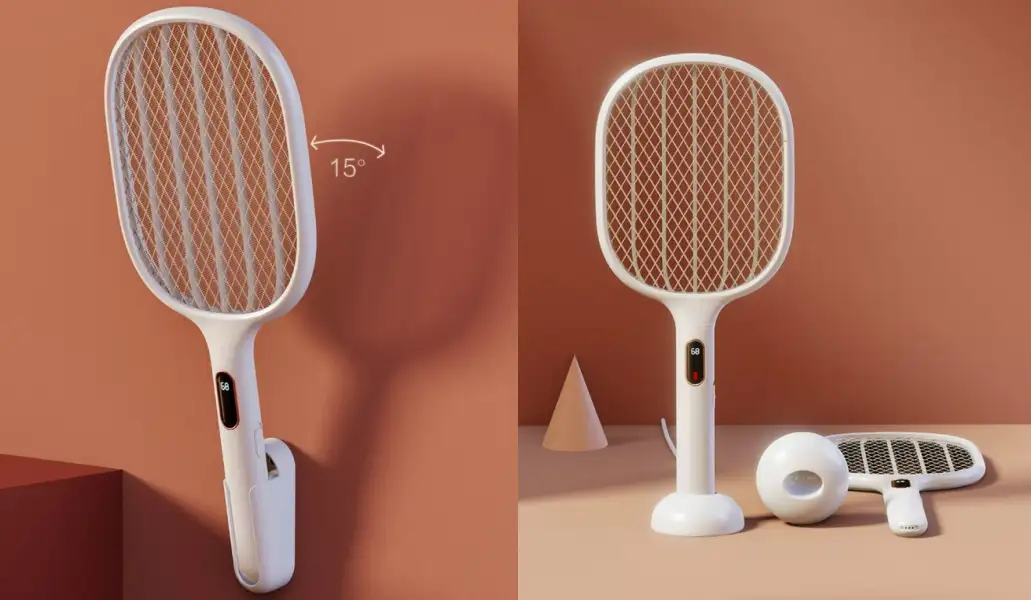 Qualitell S1 smart digital display electric mosquito swatter