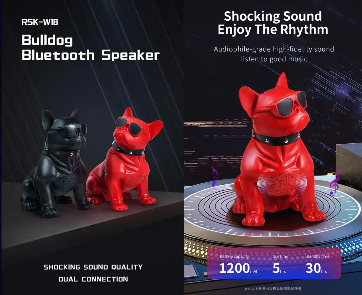 RECCI RSK-W18 BullDog Wireless Speaker with Microphone