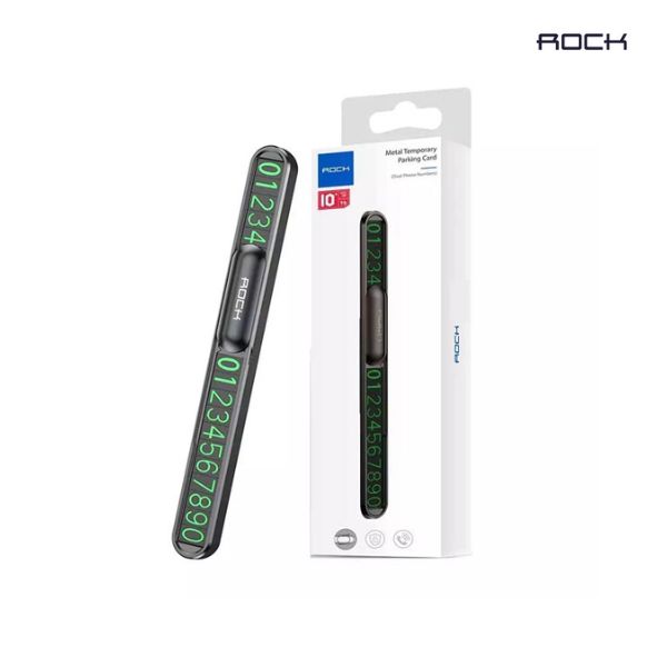 ROCK RAM0011 Metal Temporary Parking Card