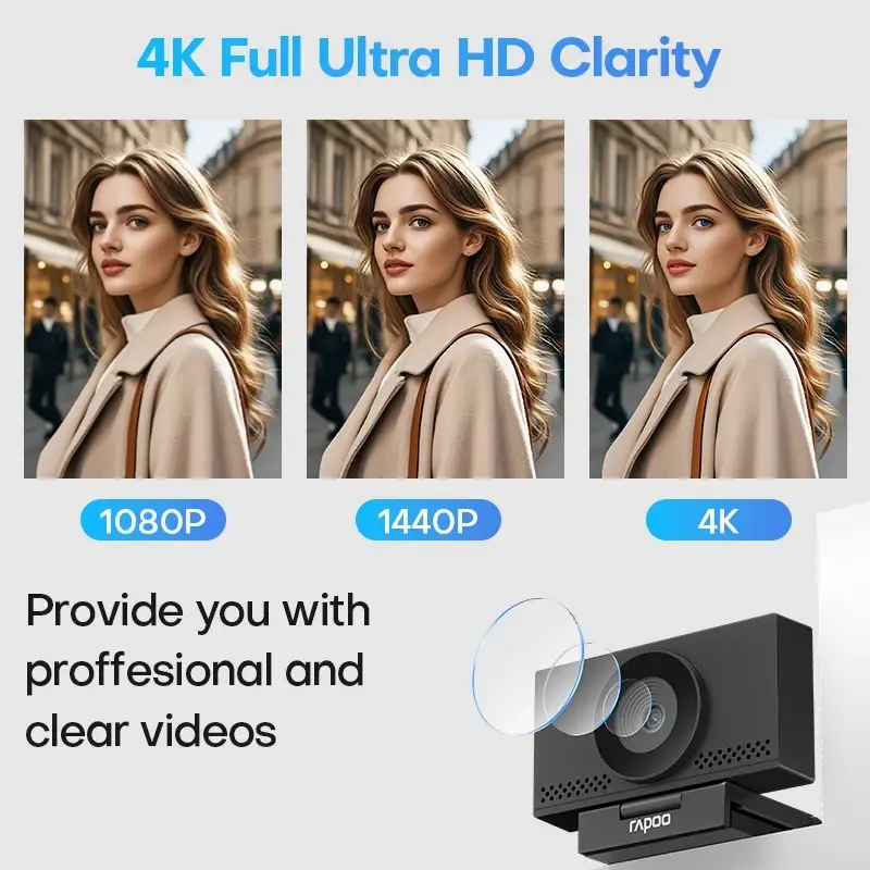 Rapoo C500AF Ultra HD 4K webcam online price in Bangladesh