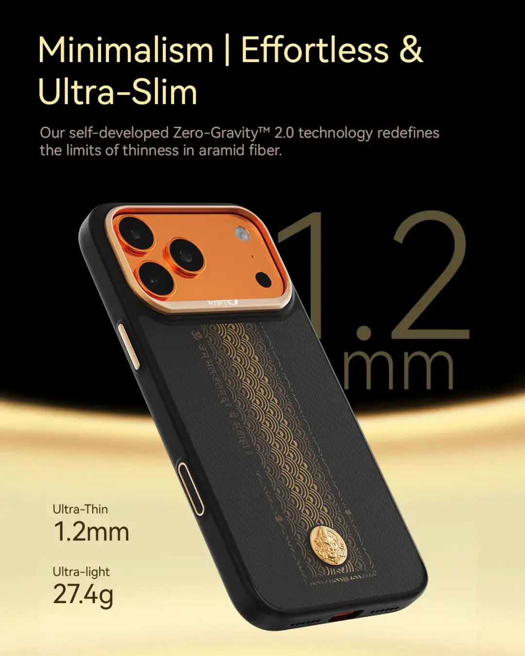 Raptic aramid fortune dual case for iPhone 17 Pro Max