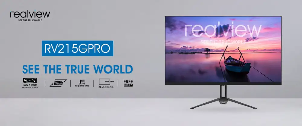 Realview RV215GPRO 22″ monitor with 100 Hz smooth visuals
