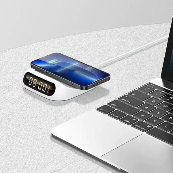 Recci RCW-22 15W Wireless Charger With Clock