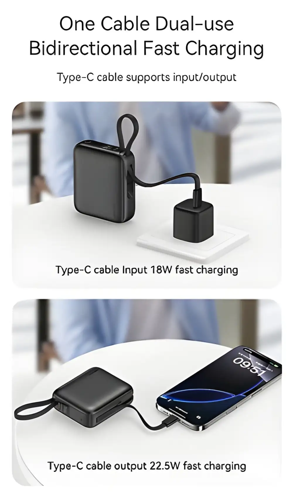 Recci RPB-P62 10000mAh 20W Power Bank 