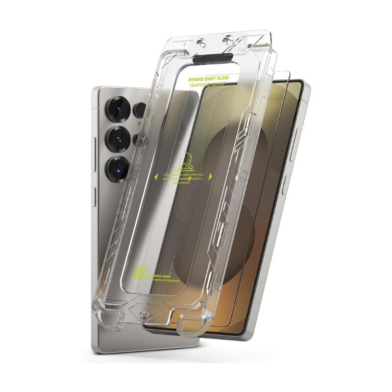 Ringke Easy Slide Tempered Glass Screen Protector for Samsung S25 Ultra [2 Pack]