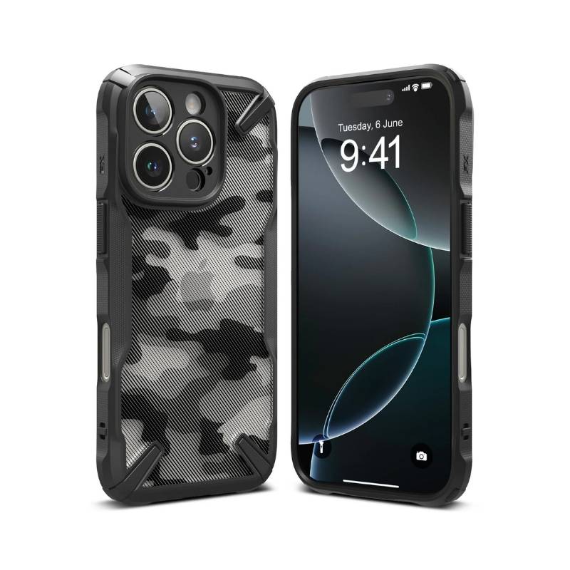 Ringke Fusion-X Camo Black Case for iPhone 16 Pro Max