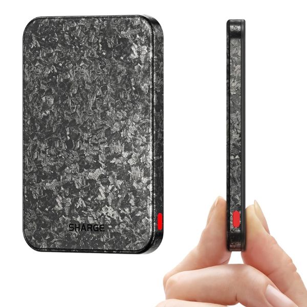 SHARGE 5000mAh CarbonMag Magsafe Power Bank